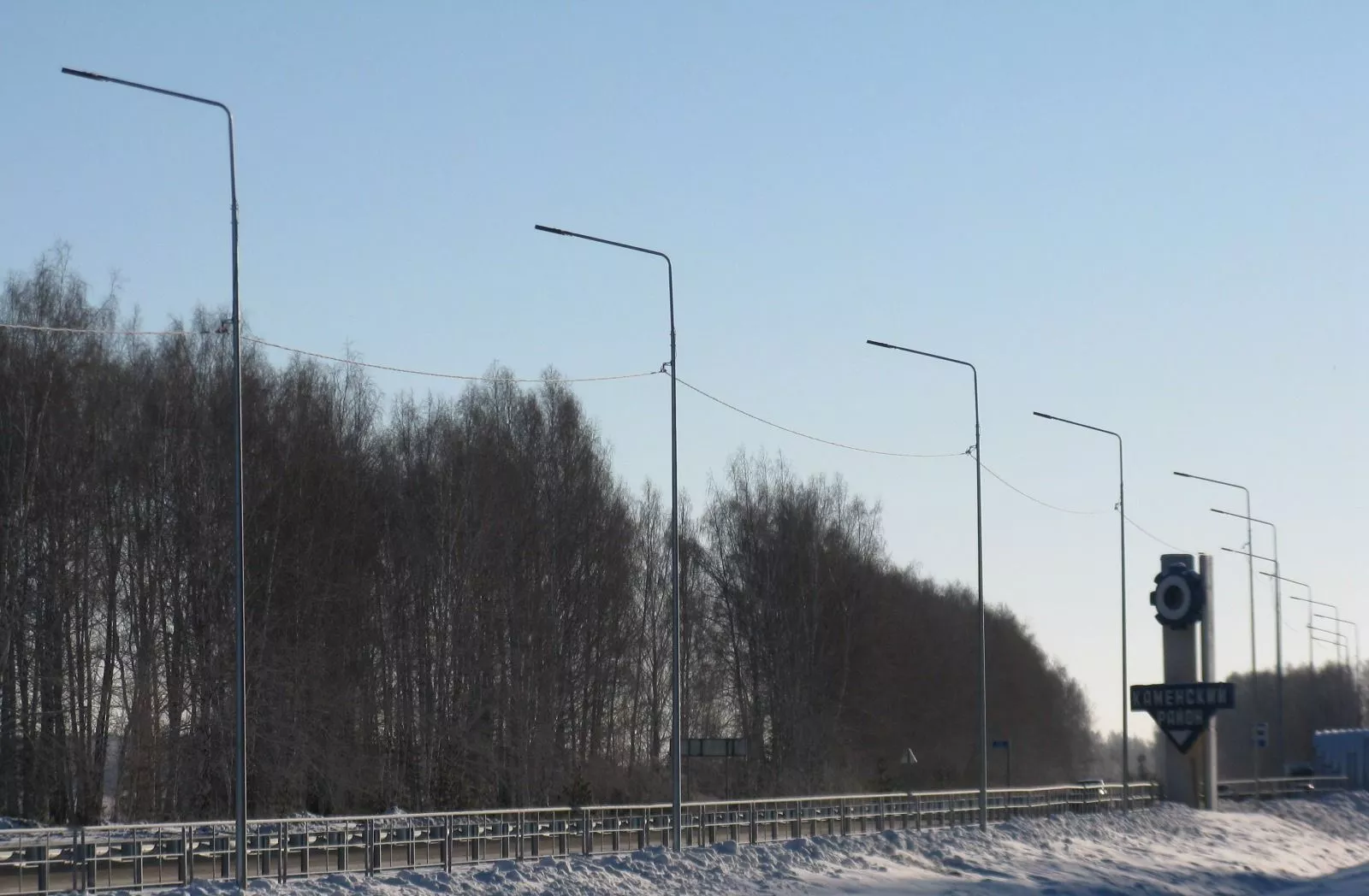 Освещение поселка Камышево, Свердловская область